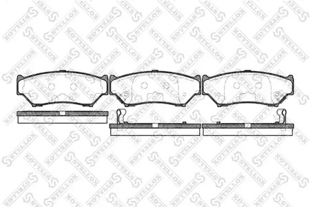 400 012-SX STELLOX Колодки тормозные передние